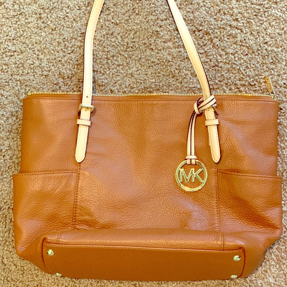 Michael Kors brown jet set tote